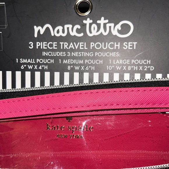 NWT Marc Tetro 3 Piece Travel Pouch Set - Picture 4 of 5